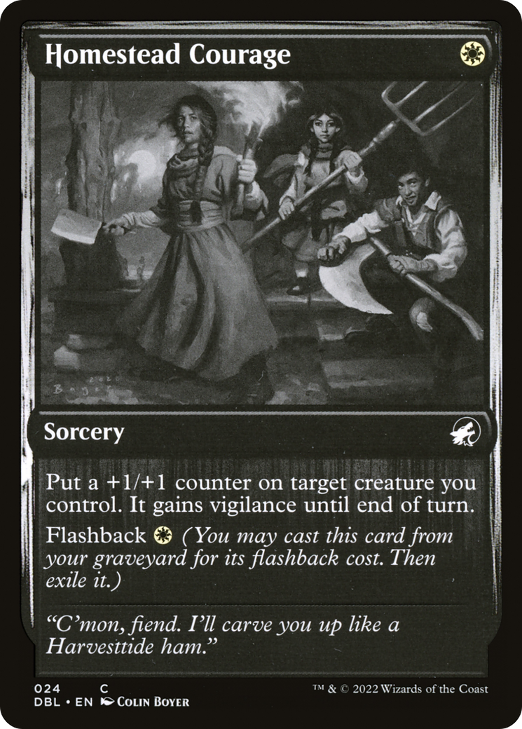 Homestead Courage (DBL-024) [Innistrad: Double Feature]