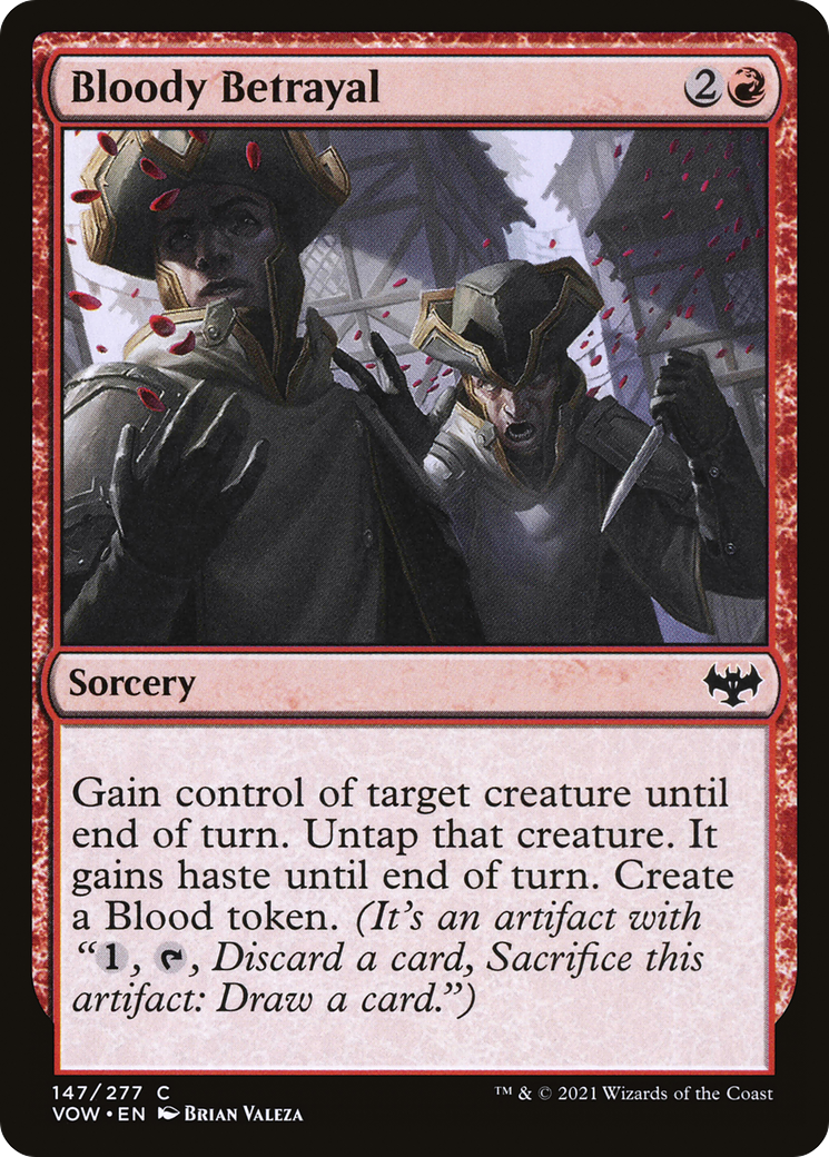 Bloody Betrayal (VOW-147) [Innistrad: Crimson Vow] Foil