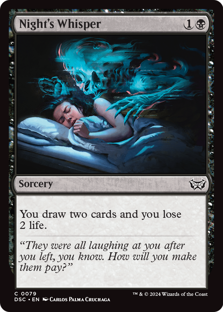Night's Whisper (DSC-079) [Duskmourn: House of Horror Commander]