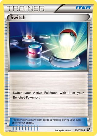 Switch (104/114) [Black and White] Reverse Holofoil - Common