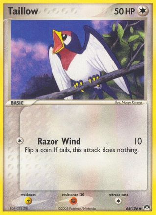 Taillow (68/106) [Emerald] Reverse Holofoil - Common