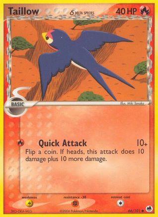 Taillow (Delta Species) (066/101) [Dragon Frontiers] - Common