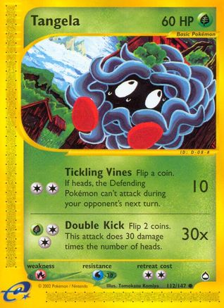 Tangela (112/147) [Aquapolis] Reverse Holofoil - Common