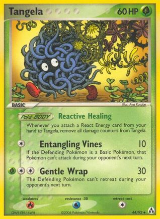 Tangela (44/92) [Legend Maker] Reverse Holofoil - Uncommon