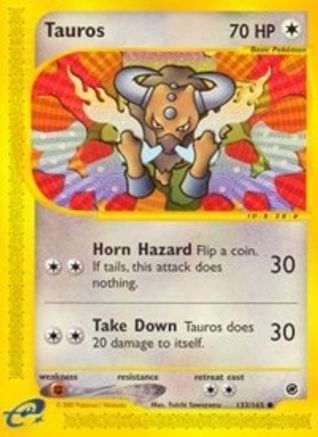 Tauros (133/165) [Expedition] Reverse Holofoil - Common