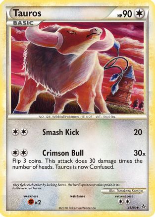 Tauros (41/95) [Unleashed] Reverse Holofoil - Uncommon