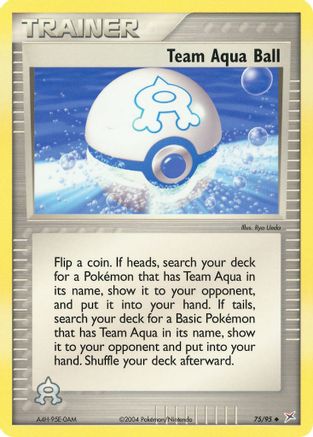 Team Aqua Ball (75/95) [Team Magma vs Team Aqua] Reverse Holofoil - Uncommon