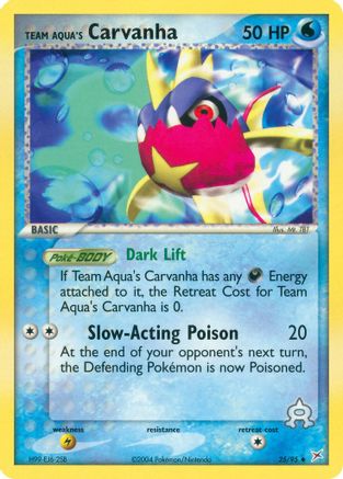 Team Aqua's Carvanha (25/95) [Team Magma vs Team Aqua] - Uncommon