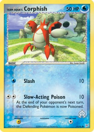 Team Aqua's Corphish (51/95) [Team Magma vs Team Aqua] Reverse Holofoil - Common