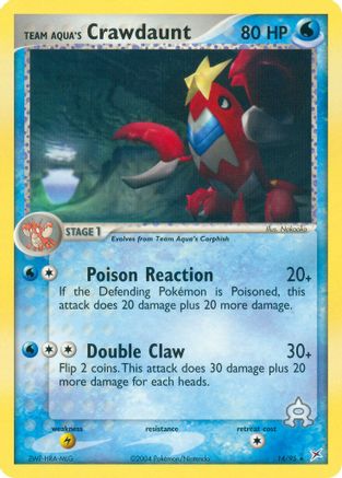 Team Aqua's Crawdaunt (14/95) [Team Magma vs Team Aqua] Reverse Holofoil - Rare