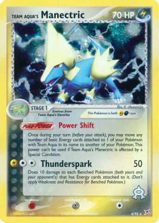Team Aqua's Manectric (4/95) [Team Magma vs Team Aqua] Reverse Holofoil - Holo Rare