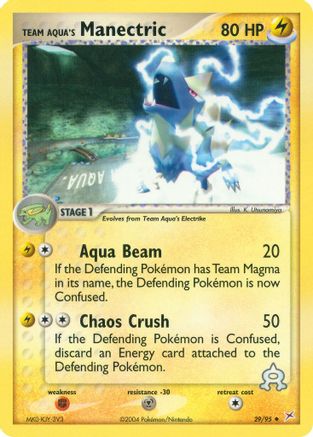 Team Aqua's Manectric (29/95) [Team Magma vs Team Aqua] Reverse Holofoil - Uncommon