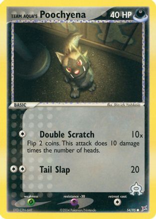 Team Aqua's Poochyena (054/95) [Team Magma vs Team Aqua] Reverse Holofoil - Common