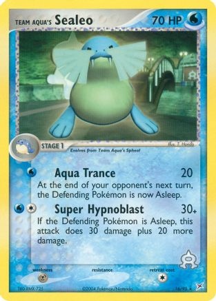 Team Aqua's Sealeo (16/95) [Team Magma vs Team Aqua] Reverse Holofoil - Rare