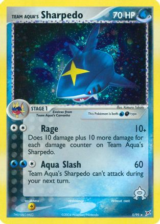 Team Aqua's Sharpedo (5/95) [Team Magma vs Team Aqua] Holofoil - Holo Rare