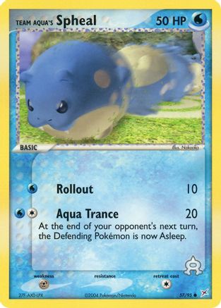 Team Aqua's Spheal (57/95) [Team Magma vs Team Aqua] Reverse Holofoil - Common