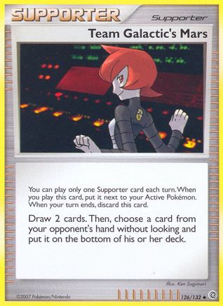 Team Galactic's Mars (126/132) [Secret Wonders] Reverse Holofoil - Uncommon