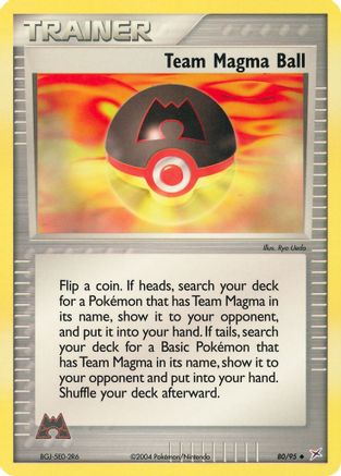 Team Magma Ball (80/95) [Team Magma vs Team Aqua] Reverse Holofoil - Uncommon