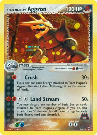 Team Magma's Aggron (007/95) [Team Magma vs Team Aqua] Reverse Holofoil - Holo Rare