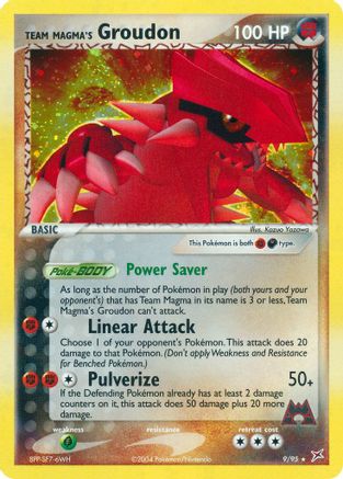 Team Magma's Groudon (9/95) [Team Magma vs Team Aqua] Reverse Holofoil - Holo Rare
