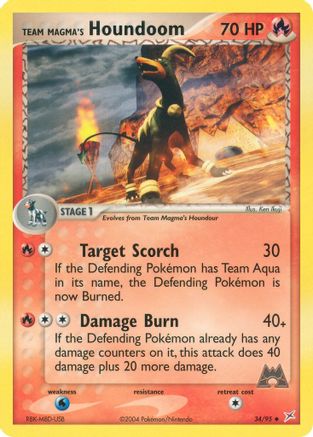 Team Magma's Houndoom (034/95) [Team Magma vs Team Aqua] - Uncommon