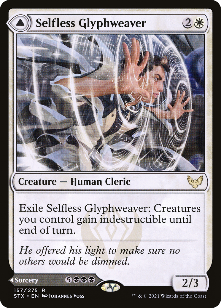 Selfless Glyphweaver (STX-157) [Strixhaven: School of Mages]