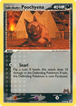 Team Magma's Poochyena (65/95) [Team Magma vs Team Aqua] Reverse Holofoil - Common