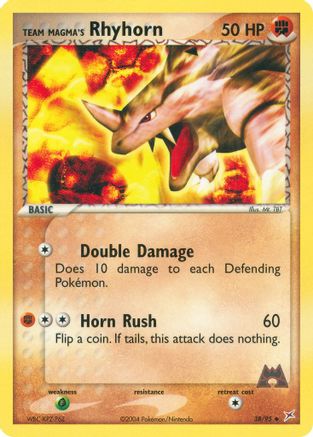 Team Magma's Rhyhorn (38/95) [Team Magma vs Team Aqua] Reverse Holofoil - Uncommon