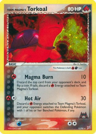 Team Magma's Torkoal (12/95) [Team Magma vs Team Aqua] Reverse Holofoil - Holo Rare