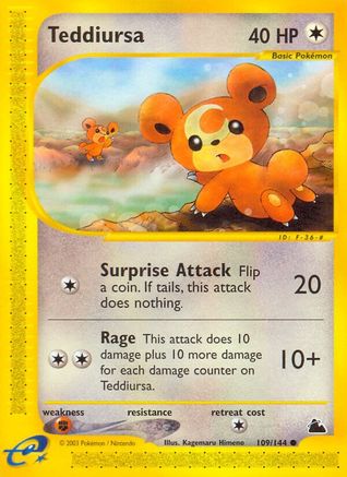Teddiursa (109/144) [Skyridge] - Common