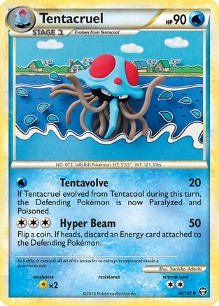 Tentacruel (050/102) [Triumphant] Reverse Holofoil - Uncommon