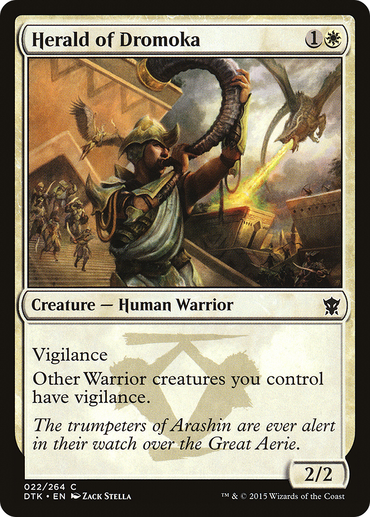 Herald of Dromoka (DTK-022) [Dragons of Tarkir] Foil