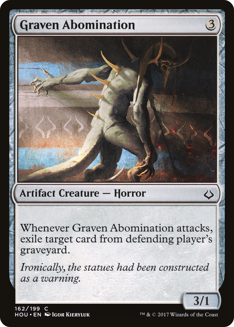 Graven Abomination (HOU-162) [Hour of Devastation] Foil