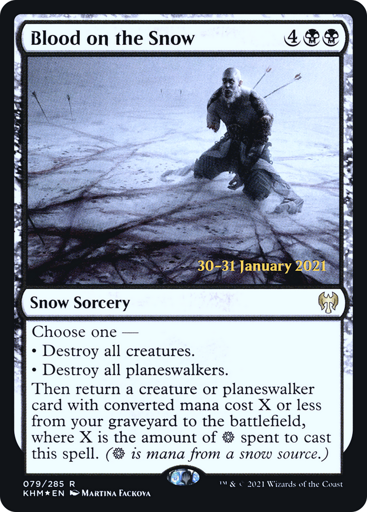 Blood on the Snow (PRE-79S) [Kaldheim Promos] Foil