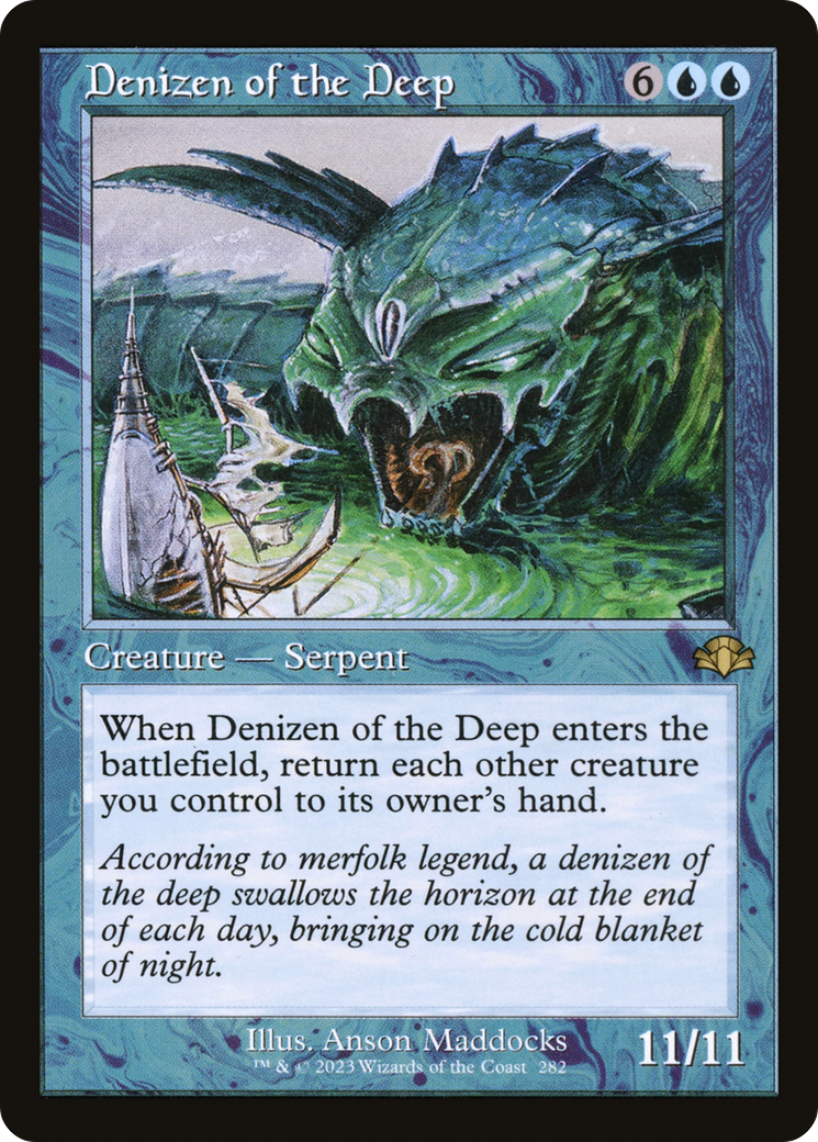 Denizen of the Deep (Retro Frame) (DMR-282) [Dominaria Remastered]