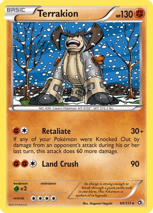 Terrakion (84/113) [Legendary Treasures] Reverse Holofoil - Holo Rare
