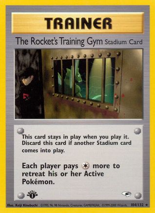 The Rocket's Training Gym (104/132) [Gym Heroes] 1st Edition - Rare