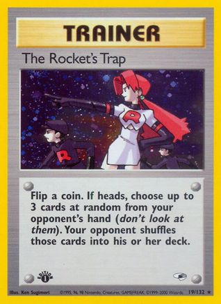 The Rocket's Trap (019/132) [Gym Heroes] 1st Edition Holofoil - Holo Rare