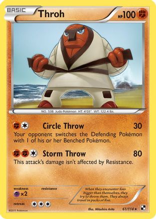 Throh (61/114) [Black and White] Reverse Holofoil - Rare
