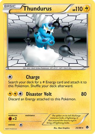 Thundurus (35/98) [Emerging Powers] Holofoil - Holo Rare