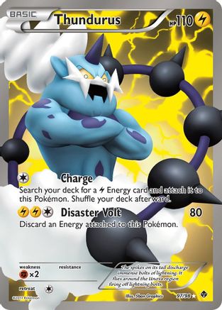 Thundurus (97 Full Art) (097/98) [Emerging Powers] Holofoil - Ultra Rare