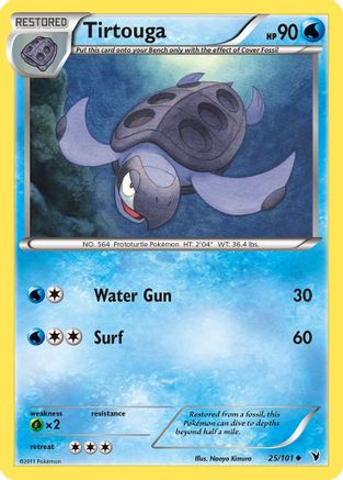 Tirtouga (25/101) [Noble Victories] Reverse Holofoil - Uncommon