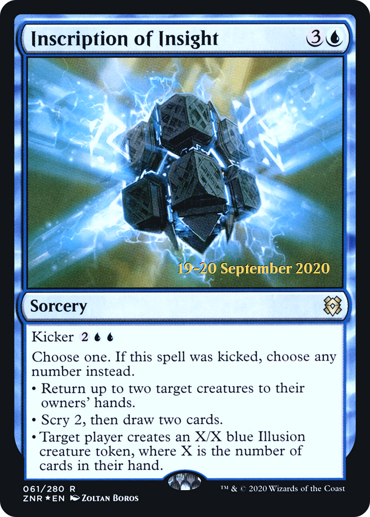 Inscription of Insight (PRE-61S) [Zendikar Rising Promos] Foil