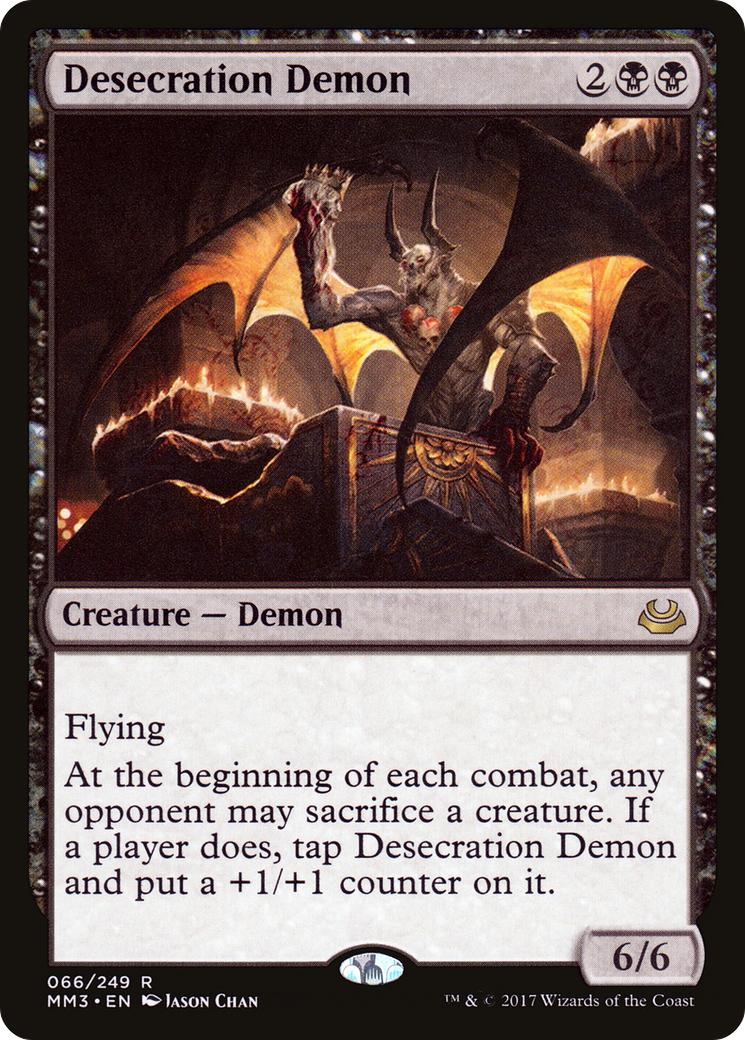 Desecration Demon (MM3-066) [Modern Masters 2017]