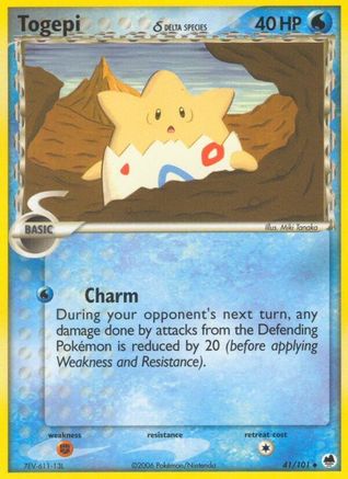 Togepi (Delta Species) (41/101) [Dragon Frontiers] - Uncommon