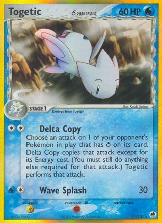 Togetic (Delta Species) (11/101) [Dragon Frontiers] Reverse Holofoil - Holo Rare