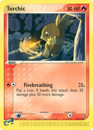 Torchic (077/97) [Dragon] Reverse Holofoil - Common