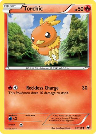 Torchic (14/108) [Dark Explorers] Reverse Holofoil - Common