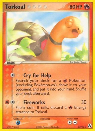 Torkoal (27/92) [Legend Maker] Reverse Holofoil - Rare