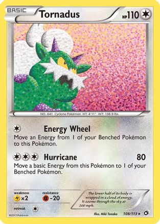 Tornadus (108/113) [Legendary Treasures] Holofoil - Holo Rare